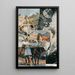 Onbekende titel Collagierte Bildpostkarte Das Kreisen - Kurt Schwitters — ingelijst kunstwerk aan de muur