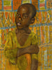 portret van een Afrikaanse jongen - Kuzma Petrov-Vodkin — weergave van het kunstwerk
