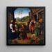 L'Adoratie der Wijzen - Atelier van Gerard David — ingelijst kunstwerk aan de muur