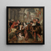 L'Adoration des bergers - Lambert Van Noort — framed artwork on a wall