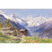 Reproductie van het schilderij L'Alpe Barneuza (Valais) - Edward Theodore Compton
