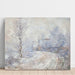 Reproductie van het schilderij L'Entrée de Giverny sous la Neige - Claude Monet