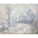 Reproductie van het schilderij L'Entrée de Giverny sous la Neige - Claude Monet