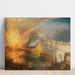 Reproductie van het schilderij L'Incendie des maisons des Lords et des Communes, 16 octobre 1834 - Joseph Mallord William Turner