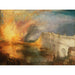 Reproductie van het schilderij L'Incendie des maisons des Lords et des Communes, 16 octobre 1834 - Joseph Mallord William Turner