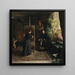 L'artiste danoise Bertha Wegmann peignant un portrait - Jeanna Bauck — ingelijst kunstwerk aan de muur
