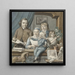 L'artiste lui-même et sa famille - Warner Horstink — ingelijst kunstwerk aan de muur