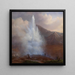 L'éruption du Grand Geyser en Islande en 1834 - Friedrich Theodore Kloss — ingelijst kunstwerk aan de muur