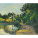 Reproduction of the painting L'étang Au Soleil Couchant, Montfoucault - Camille Pissarro