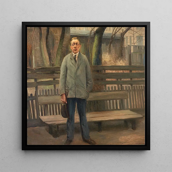 L'homme près du banc - Carl Vilhelm Meyer