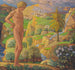 L'île enchantée - Ludwig von Hofmann — weergave van het kunstwerk