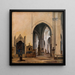 the interior of S. Maria sopra Minerva in Rome - Constantin Hansen — framed artwork on a wall