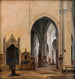 the interior of S. Maria sopra Minerva in Rome - Constantin Hansen — artwork view