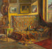 L'intérieur de l'atelier de l'artiste - Viktor Kiss — weergave van het kunstwerk