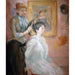 Reproductie van het schilderij La Coiffure - Berthe Morisot