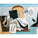 Reproductie van het schilderij La Colombe Poignardée - Louis Marcoussis