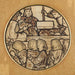 La Construction du Temple - Sir Edward Coley Burne-Jones — gepresenteerd in een interieur