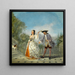 La Cour amoureuse réticente - Henry Andrews — ingelijst kunstwerk aan de muur