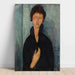 Reproductie van het schilderij La Femme aux yeux bleus - Amedeo Modigliani