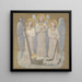 Het geloof, de hoop en de liefde waken over Sint-Geneviève in de wieg - Pierre Puvis de Chavannes — ingelijst kunstwerk aan de muur