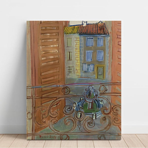 Reproductie van het schilderij La Fontaine à Aspet - Raoul Dufy