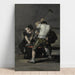 Reproductie van het schilderij La Forge - Francisco de Goya