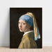 Reproduction of the painting The Girl with a Pearl by Johannes Vermeer