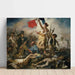 Reproductie van het schilderij De Vrijheid voert het Volk aan - Eugène Delacroix