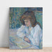 Reproduction of the painting La Liseuse - Henri de Toulouse-Lautrec