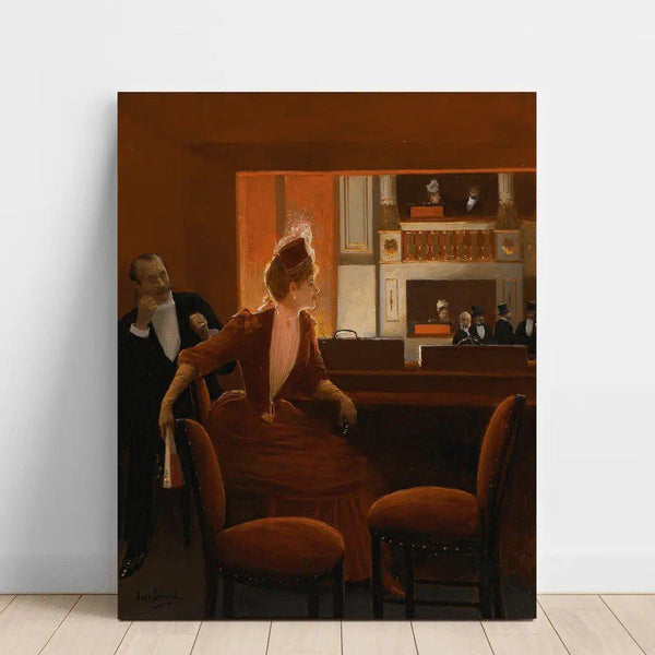 Reproductie van het schilderij La Loge - Jean Béraud