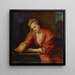 The Penitent Magdalene - Jean-Baptiste Santerre — framed artwork on a wall