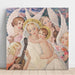 Reproductie van het schilderij De Madonna met Kind, omringd door muzikale engelen - Gerda Wegener