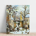 La Maison Rondest Sous La Neige, Pontoise Of Chemin De L'hermitage, Pontoise, Sous La Neige - Camille Pissarro