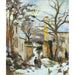 La Maison Rondest Sous La Neige, Pontoise Of Chemin De L'hermitage, Pontoise, Sous La Neige - Camille Pissarro