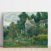Reproductie van het schilderij La Maison Rondest et son jardin à l'Hermitage, Pontoise - Camille Pissarro