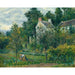 Reproductie van het schilderij La Maison Rondest et son jardin à l'Hermitage, Pontoise - Camille Pissarro