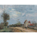 Reproductie van het schilderij La Maison de Monsieur Musy, Route de Marly, Louveciennes - Camille Pissarro