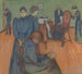 De Dood in de Ziekenkamer - Edvard Munch — weergave van het kunstwerk