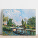 Reproductie van het schilderij La Passerelle - Chemin de Halage du Canal du Loing - Alfred Sisley