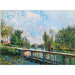 Reproductie van het schilderij La Passerelle - Chemin de Halage du Canal du Loing - Alfred Sisley