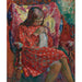 Reproductie van het schilderij La Petite Couseuse - Henri Lebasque