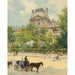 Reproductie van het schilderij La Place du Louvre - Louis Béroud