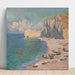 Reproductie van het schilderij La Plage et la Falaise d'Amont - Claude Monet