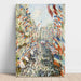 Reproduction of the painting La Rue Montorgueil - Claude Monet