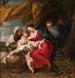 La Sainte Famille - Jan Van Den Hoecke — weergave van het kunstwerk
