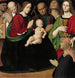 De Heilige Familie met Vier Heiligen en een Donatrice - Antonio Rimpatta — weergave van het kunstwerk