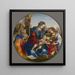 De Heilige Familie met Sint-Jan de Doper en Sint-Margaretha - Filippino Lippi — wandpresentatie van het kunstwerk
