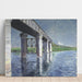 Reproductie van het schilderij La Seine et le pont ferroviaire d'Argenteuil - Gustave Caillebotte