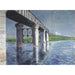 Reproductie van het schilderij La Seine et le pont ferroviaire d'Argenteuil - Gustave Caillebotte