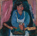 La Servante en bleu - Cham Soutine — weergave van het kunstwerk